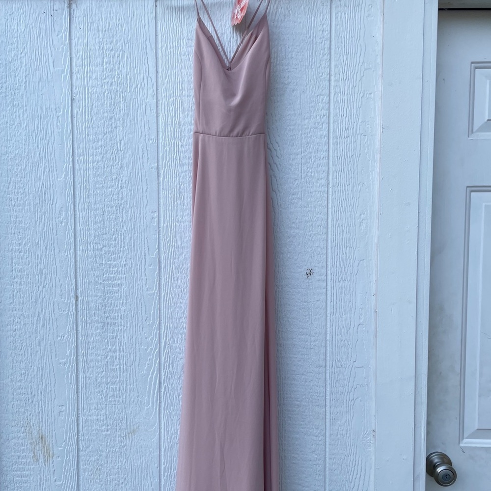 Show Me Your Mumu, blush bridesmaid dress